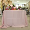 Nappe rectangle en tissus 300*180cm - VIEUX ROSE/ NUDE