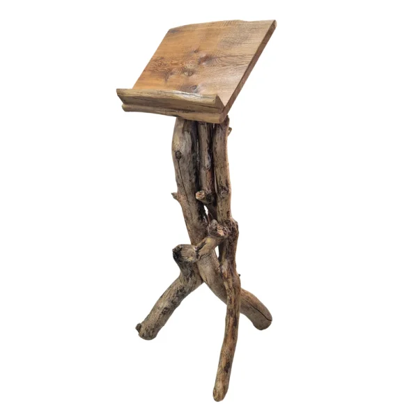 Pupitre en bois blanc- BOHO (design carré)