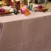 Nappe rectangle en tissus 300*180cm - VIEUX ROSE/ NUDE
