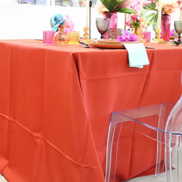 Nappe rectangle en tissus- 150*300cm -VERT FORET