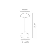 Lampe led à poser ALVA rouillée (H22.5cm) Lampe led à poser ALVA rouillée (H22.5cm)