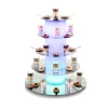 Présentoir buffet lumineux rectangle Festif Light H19.6cm