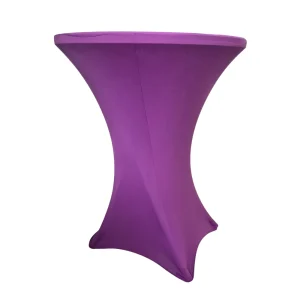 Housse mange-debout lycra -D80cm -AUBERGINE