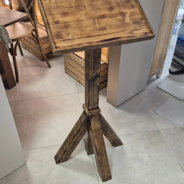 Pupitre en bois blanc- BOHO (design carré)