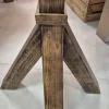 Pupitre en bois blanc- BOHO (design carré)