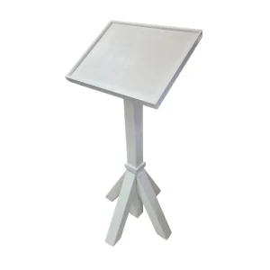 Pupitre en bois blanc- BOHO (design carré)