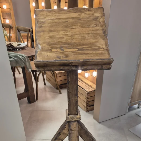 Pupitre en bois blanc- BOHO (design carré)