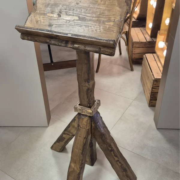 Pupitre en bois blanc- BOHO (design carré)