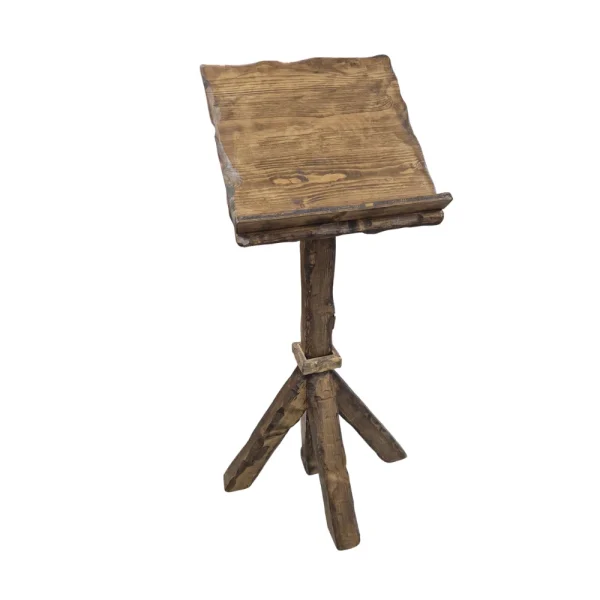 Pupitre en bois blanc- BOHO (design carré)