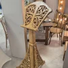 Pupitre en bois blanc- BOHO (design carré)