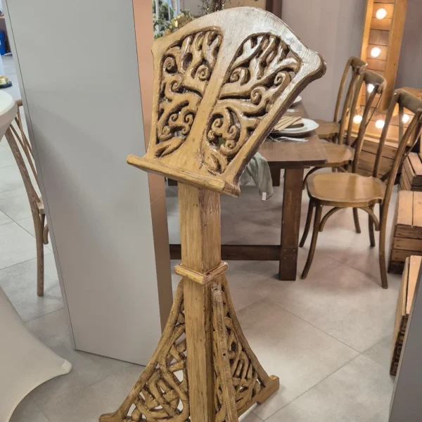 Pupitre en bois blanc- BOHO (design carré)