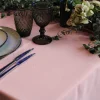 Nappe carrée en tissus 240*240cm -VIEUX ROSE / NUDE