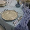 Nappe ronde en tissus D290cm - BLEU CIEL