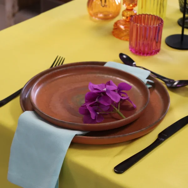 Nappe rectangle en tissus 300*180cm -JAUNE