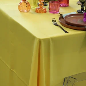 Nappe rectangle en tissus 300*180cm -JAUNE