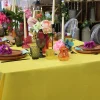 Nappe rectangle en tissus 300*180cm -JAUNE