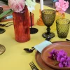 Nappe rectangle en tissus 300*180cm -JAUNE