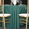 Nappe ronde en tissus D290cm - VERT EMERAUDE (foncé)