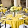 Nappe ronde en tissus -D300cm JAUNE
