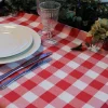 Nappe rectangle en tissus- 175*280cm -VICHY ROUGE Nappe rectangle en tissus- 175*280cm -VICHY ROUGE