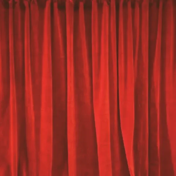 Rideau en velours ROUGE-4*3M (avec oeillet)