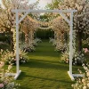 Arche rectangulaire en bois BOHO BLANCHE (H2m10*L2m40)
