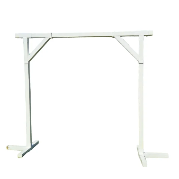 Arche rectangulaire en bois BOHO BLANCHE (H2m10*L2m40)