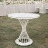 Table pour gâteau sur roulette -Blanc (D80cm)