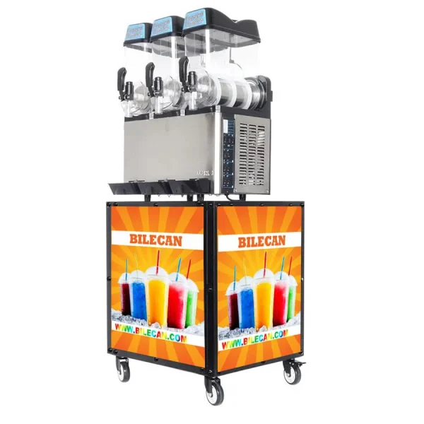 Machine à granita 3 bacs de 12l (avec chariot)