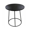 Table mange-debout ARIA- métallique noir effet marbre D70cm