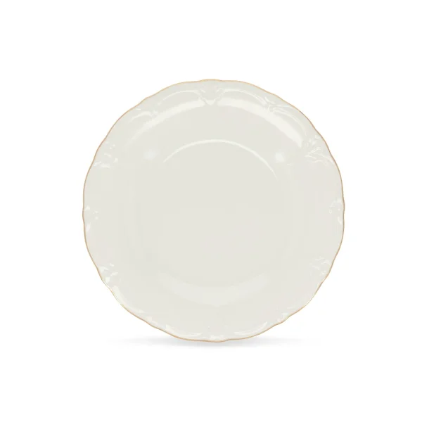 Assiette plate rétro bords dorés -LOUISE D27.5cm