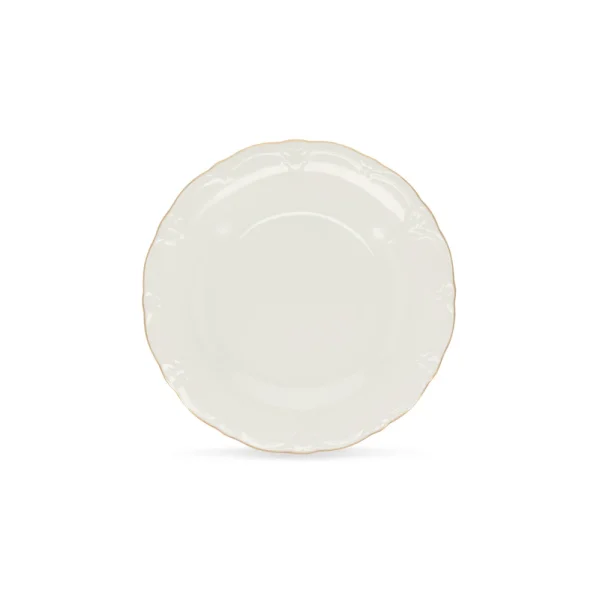 Assiette plate rétro bords dorés -LOUISE D27.5cm