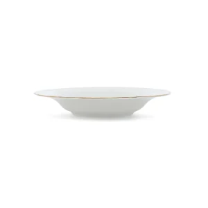 Assiette plate rétro bords dorés -LOUISE D27.5cm
