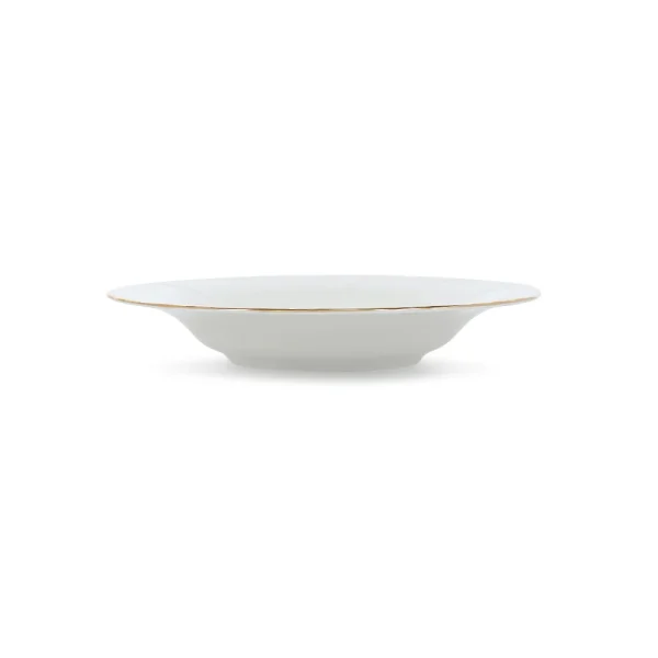 Assiette plate rétro bords dorés -LOUISE D27.5cm