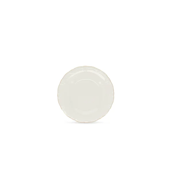 Assiette plate rétro bords dorés -LOUISE D27.5cm