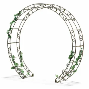 Arche ronde PORTE DE LUNE en fer forgé D230cm