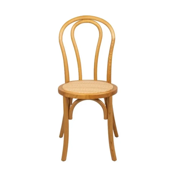 Chaise en bois MARIUS -assise rotin 2
