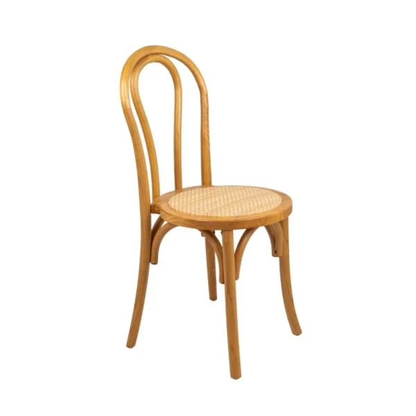 Chaise en bois MARIUS -assise rotin