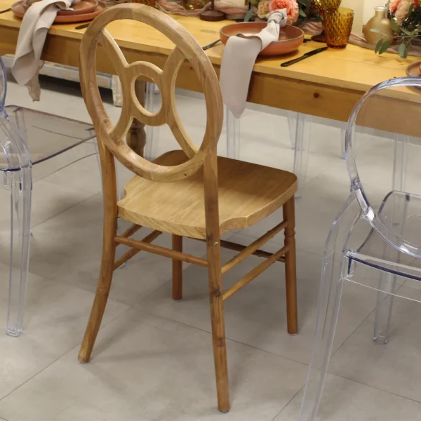 Chaise Médaillon en bois WENDY 4