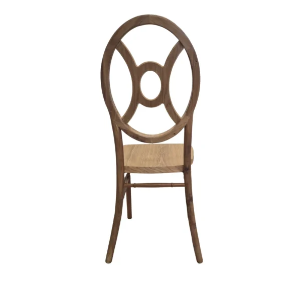 Chaise Médaillon en bois WENDY 2